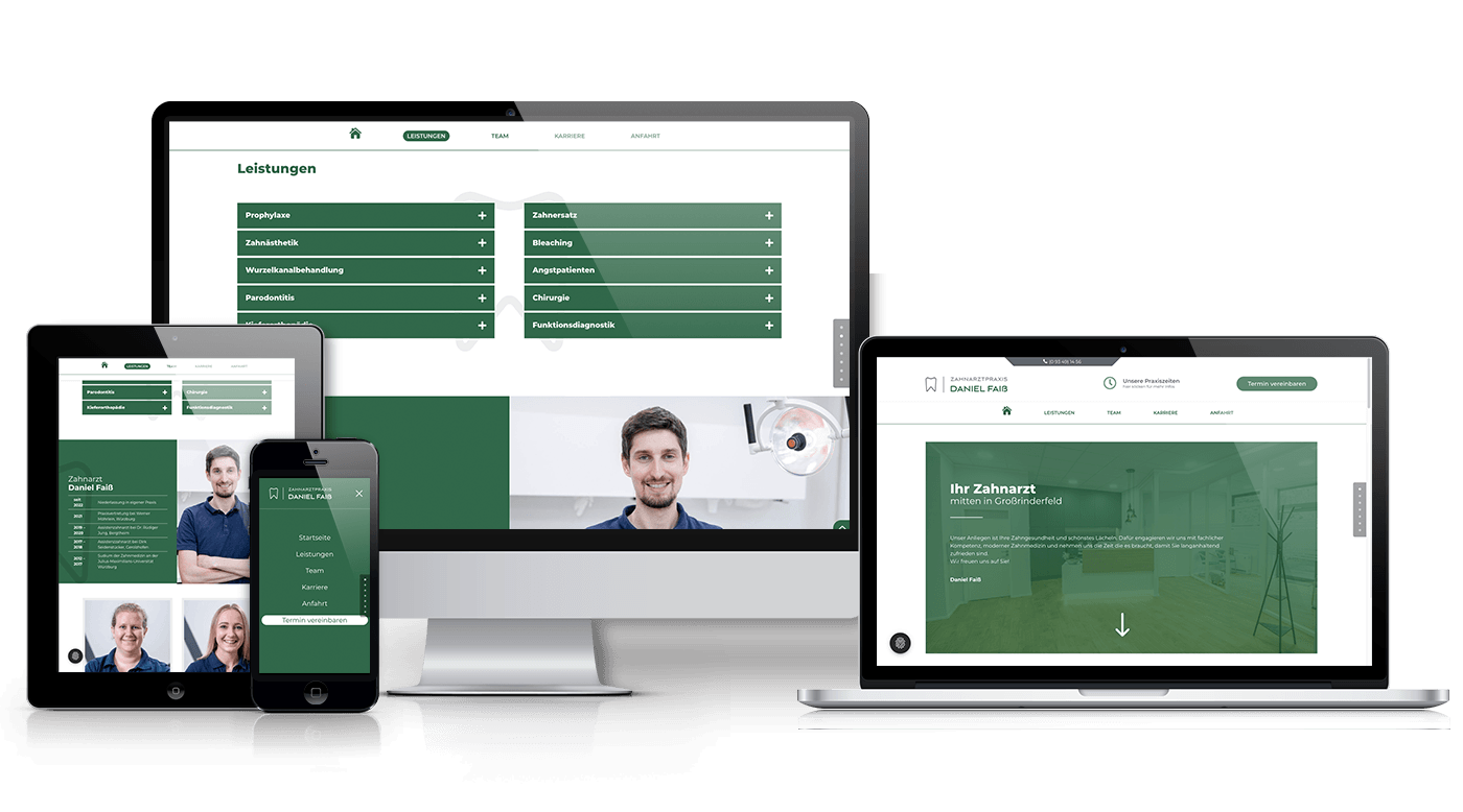 Webdesign für Zahnarztpraxis